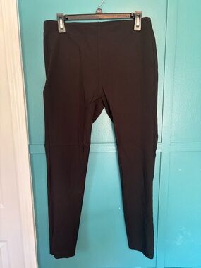 MICHAEL Michael Kors Black High-Rise Stretchy Pull On Dress Pants Size Large